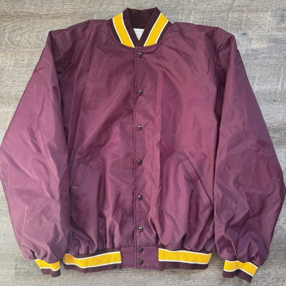 Neff Other - Vintage Neff Bomber  Varsity Jacket Lightweight Mens Size 2XL Maroon Made USA